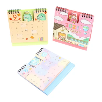 

2021 Cartoon Animal Series Desk Calendar DIY Desk Calendars Daily Schedule Planner