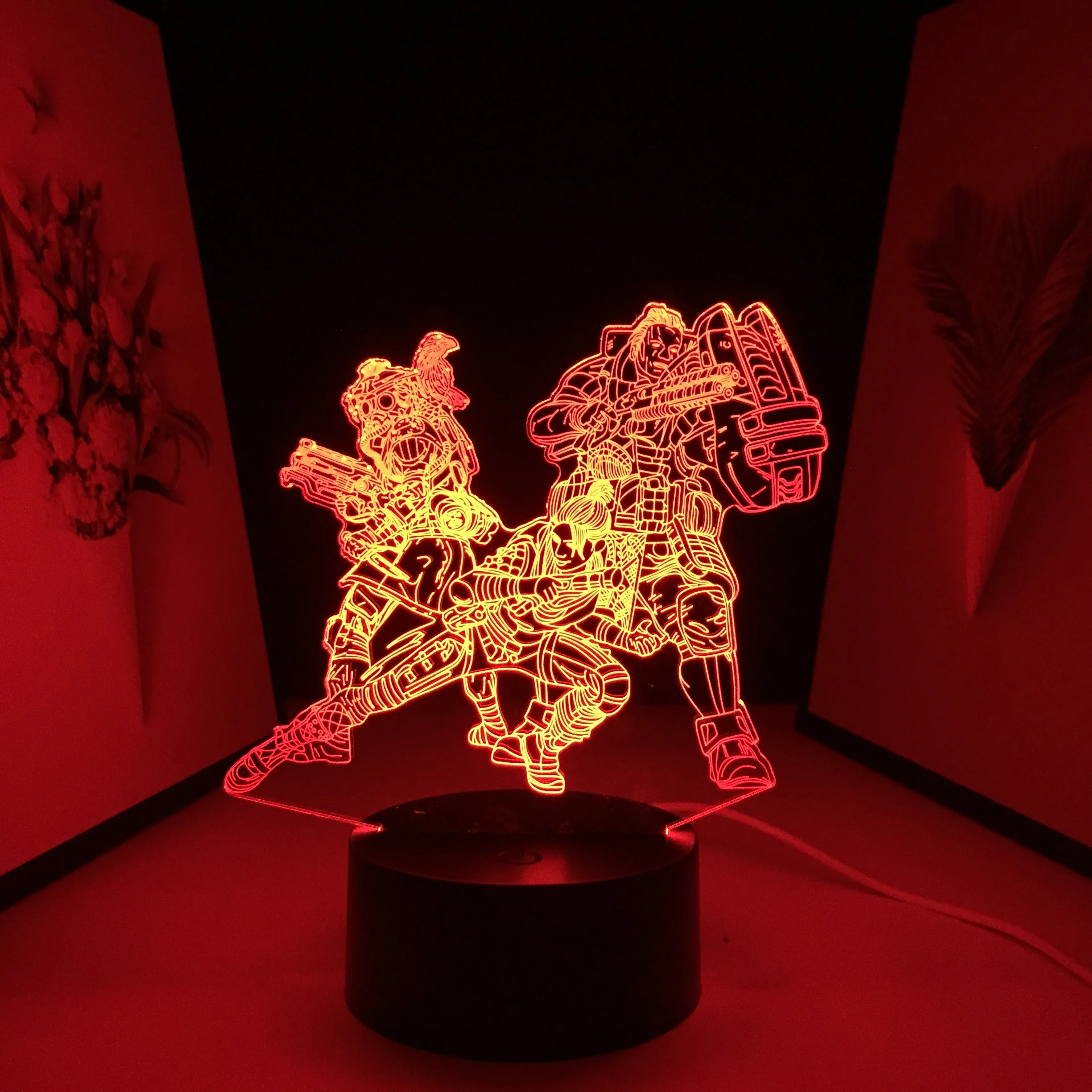 Ainme Armed Forces Figure 3D LED Lamp Manga Acrylic Table Light for Cool Birthday Gift Night Bedroom Decoration | Лампы и освещение