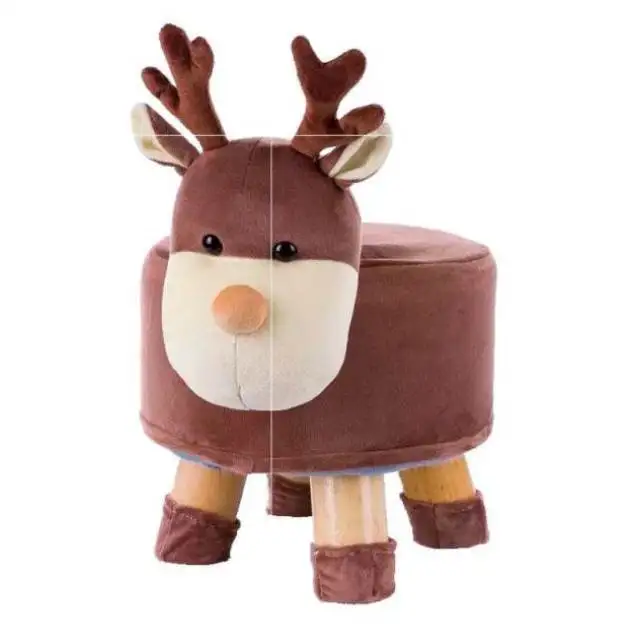 

Solid Wood Shoes Bench Fashion Small Bench Children Cartoon Stool Adult Round Pier Sofa Stool Creative Stool Stool