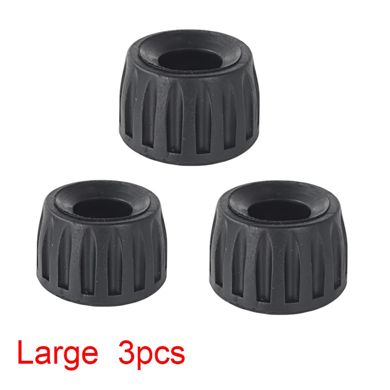 Large 3PCS От 1/4 до 3/8 винтовая подставка для штатива камеры быстросъемная нескользящая резиновая подставка для ног сменная подставка для профессионального монопода - Цвет: Large 3PCS