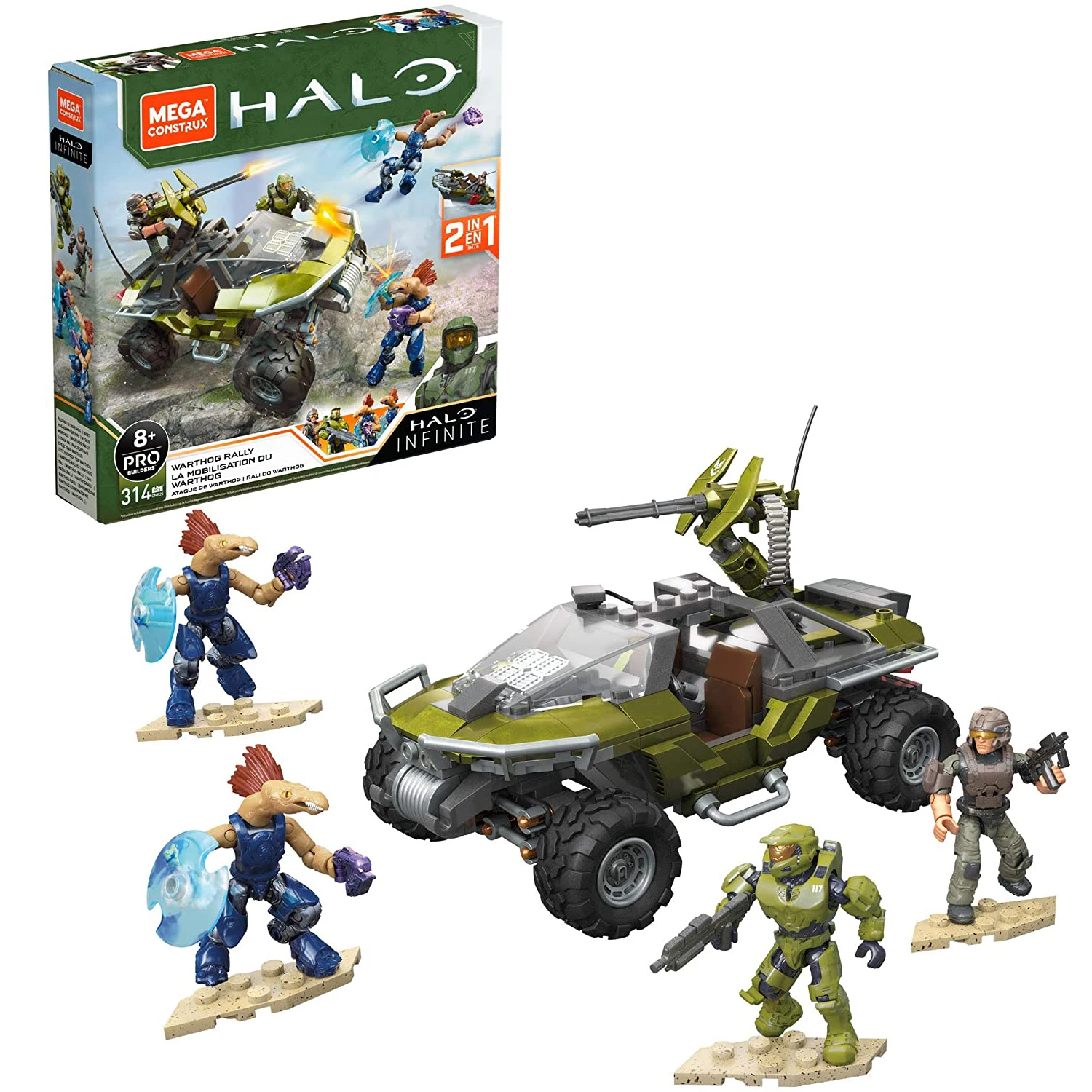MEGA Construx Pro Halo Infinite Vehicle GNB25 Warthog Rally for sale online 