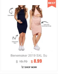 Benemaker, длинные платья для беременных, женское платье без плеча для беременных, одежда с длинным рукавом для беременных женщин, кормящих YC010