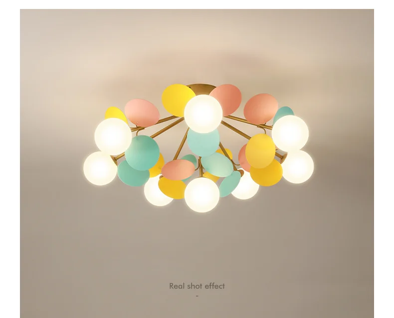 Modern Chandelier Ceiling Light Indoor Lighting For Living Room Chandeliers Home Decorative Lamps Children's Room Color Lights shell chandelier