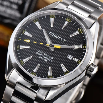 

41mm Mens Automatic Watch Miyota8215 Calendar Luminous Sapphire Glass 316 Stainless Steel Waterproof Mechanical Wristwatches