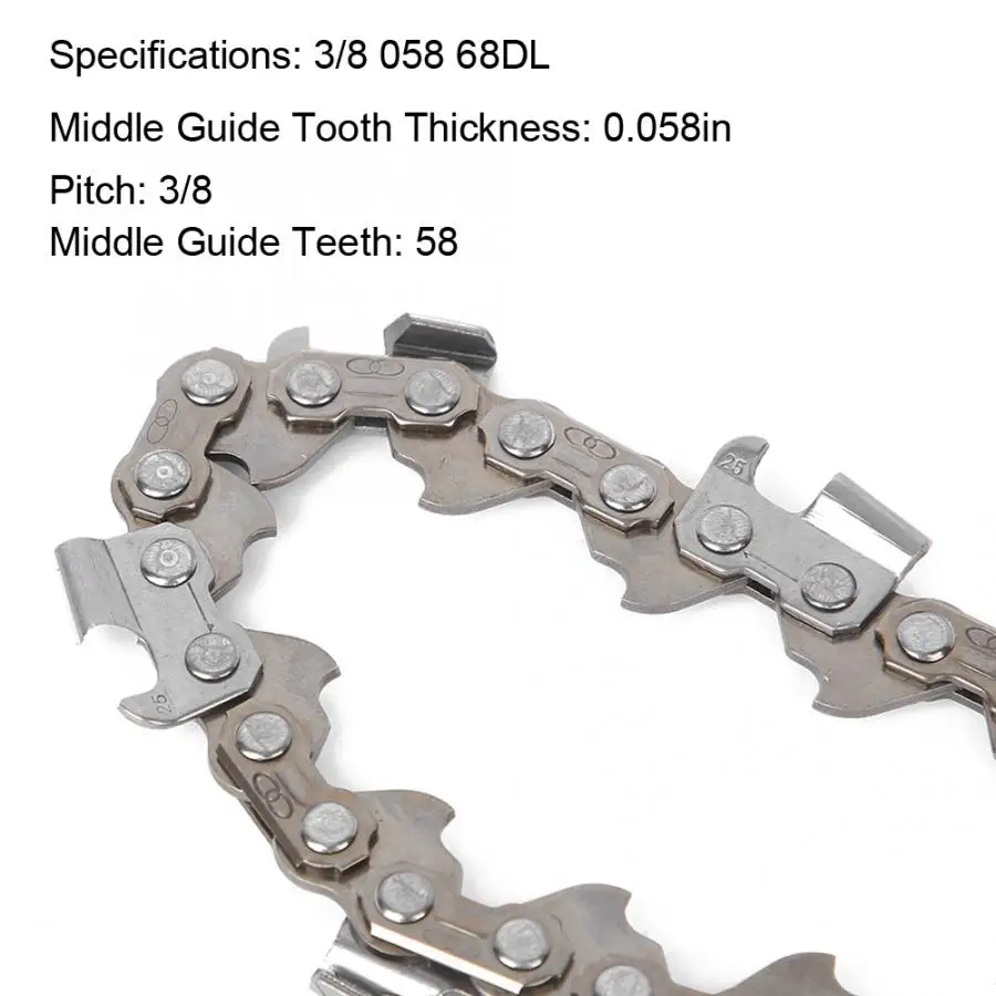 Chaine Woodworking Chainsaw Chain Saw Chain Blade Accessory 3/8 058 68DL Saw Parts