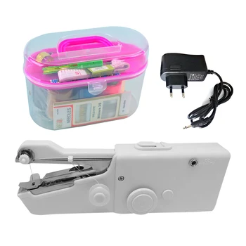 

EU/US Plug Handheld Sewing Machine Mini Portable for Quick Repairs DIY Clothes Electric Stitch Sew Cordless Needlework Machine