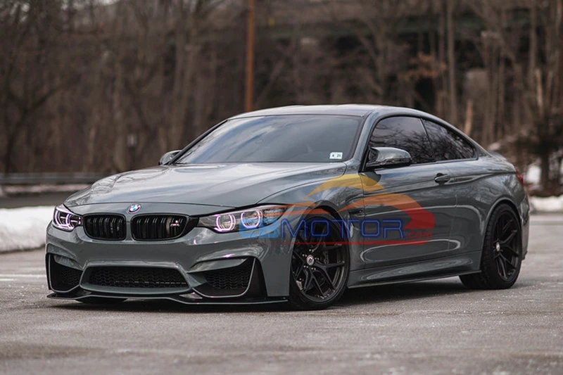 ebmotor-com PS Style Real Carbon Fiber Front lip spoiler For BMW F80 M3 F82 M4 2014UP 8_9766