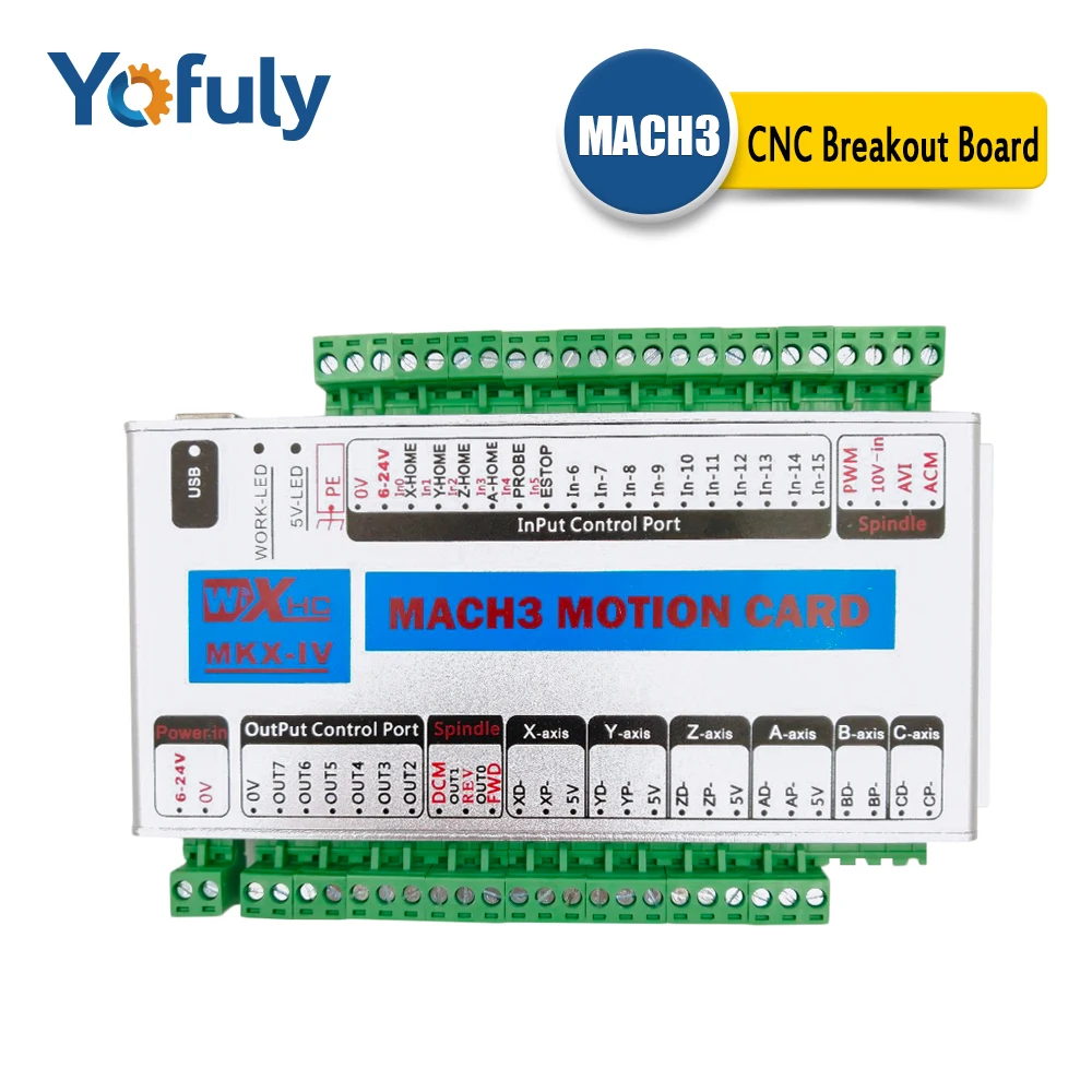 Комплект инструментов управления Mach3 XHC 2 МГц плата коммутатора Ethernet 4 осевая