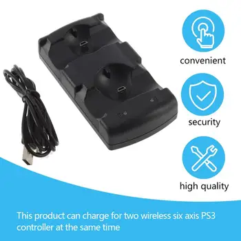 

2 in 1 Dual charging dock charger for Sony PlayStation3 Wireless controller for PS3 controller Hot Worldwide