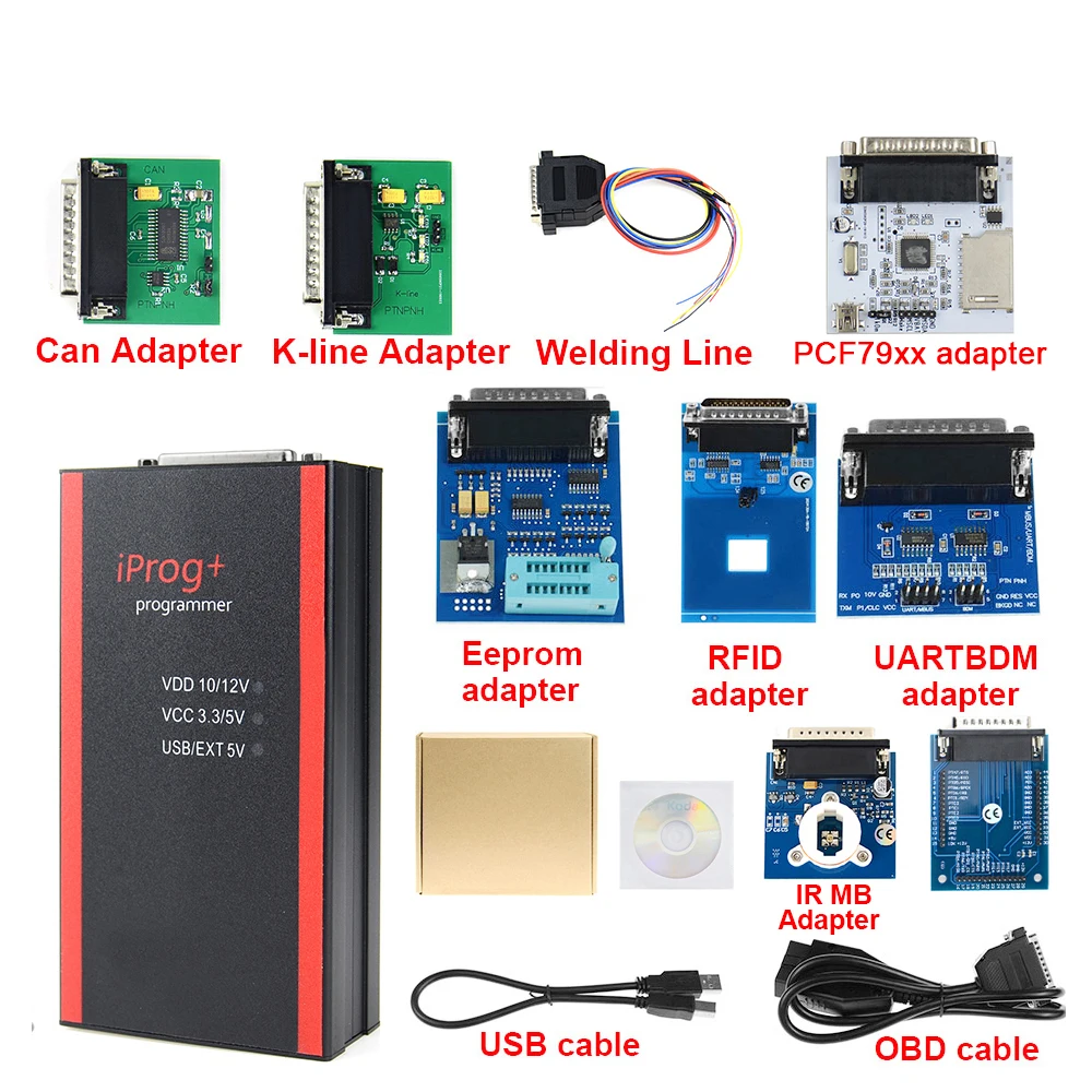  IPROG 绿板 8个座子 带PCF 接头 (3)
