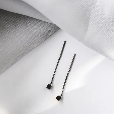 Tassel Round Heart Drop Earrings Gold Silver Color 2021 Korea Hanging Women Earring Fashion Party Jewelry Gift Dropshipping