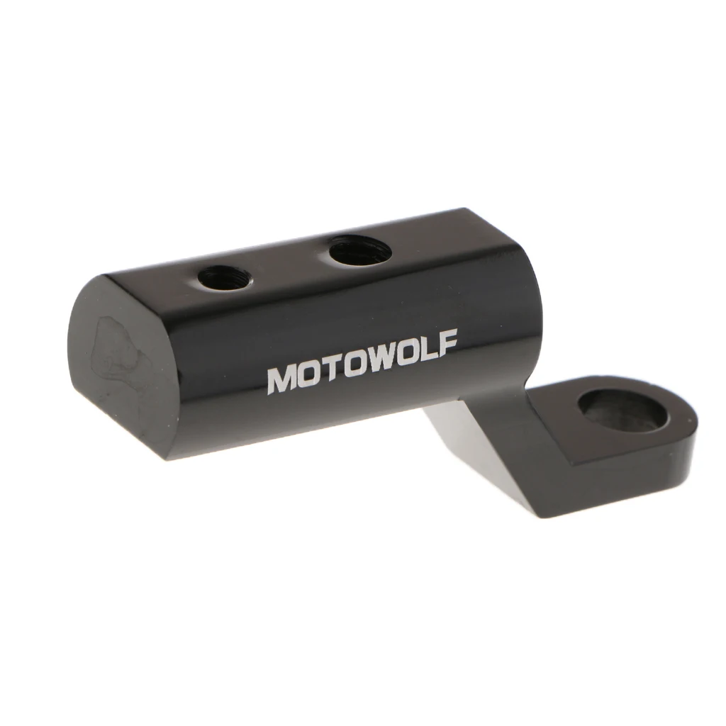 1Pc Motorcycle Rearview Mirror Riser Expansion Bracket Adapter Holder Mount