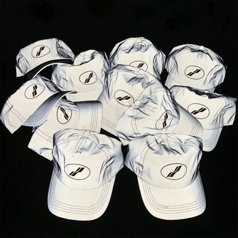 

We11done 3M Reflection Women Men Unisex Caps Hat Hiphop Streetwear Vintage Logo Print Baseball Caps