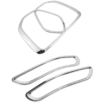 

for KIA Sportage 4 QL KX5 2015 2016 2017 2018 Car Front and Rear Fog Light Lamp Cover Trim Sticker Accessories