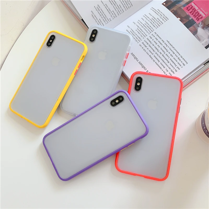 Чехол бампер Gimfun для IPhone X XS XSMAX XR Матовый Акриловый чехол 6s 7 8 Plus|Бамперы| |