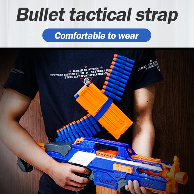 Adjustable Tactical Clip Straps for Nerf Series Blasters Outdoor