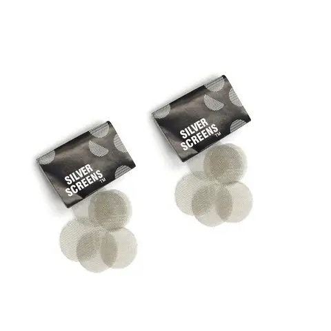 Silver Pipe Screens Tobacco Hookah Water Pipe Metal Filter Stainless Steel Filters for Shisha Hookah Chicha Narguile