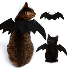 Украшение для Хэллоуина, костюм для кошки, одежда с принтом крыльев, котенок, домашнее животное, кошки, изделие для щенка, черный костюм, косплей, плюшевые хитрые игрушки