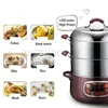 Electric Steamer 8L Two Layers High Capacity Stainless Steel Steaming And Cooking Dual-Purpose Pot With Reservation Insulation 3