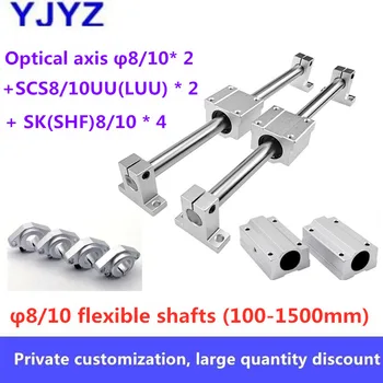 

Factory direct high-precision optical axis soft shaft 8/10*2 (100-1500MM)+SCS8/10UU*2+ SHF/SK8/10*4