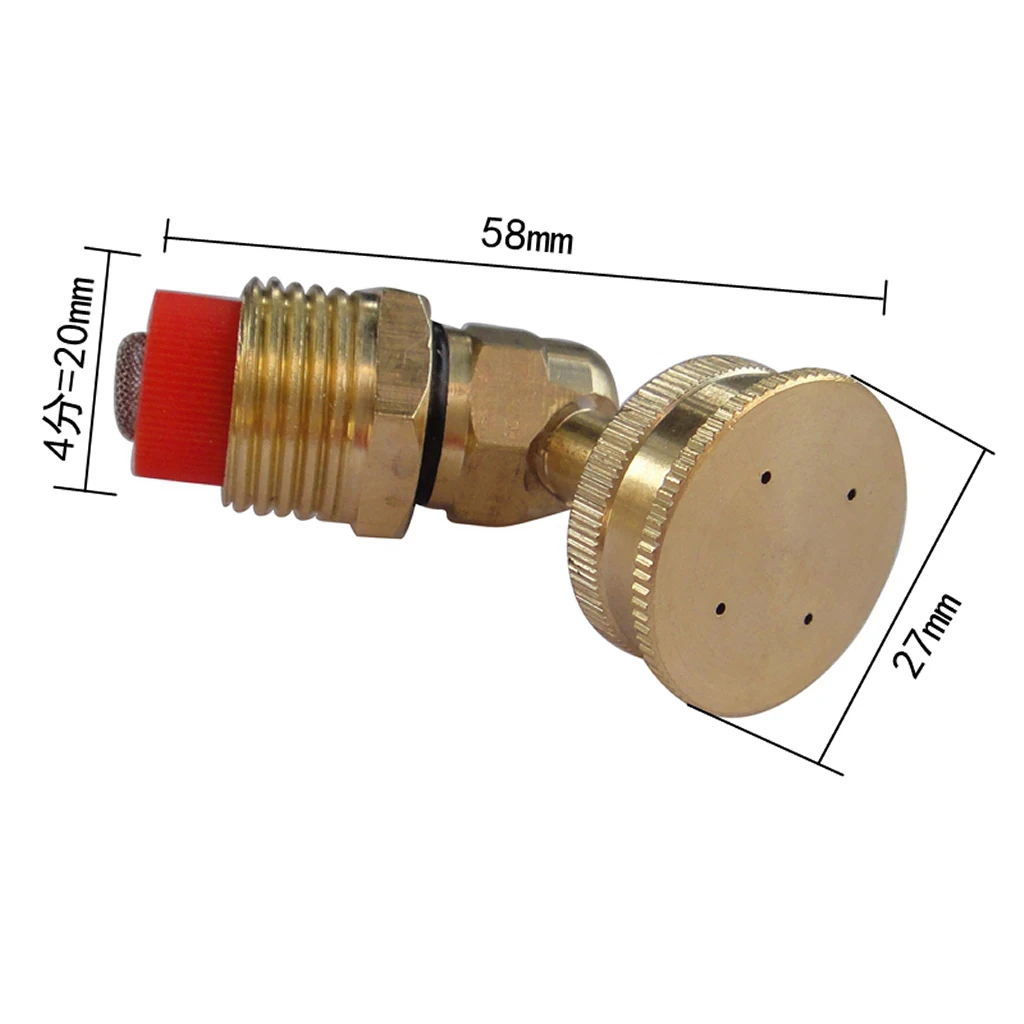 Agriculture Industry Fountain Nozzle Garden Watering Sprinkler 4 Holes Elbow