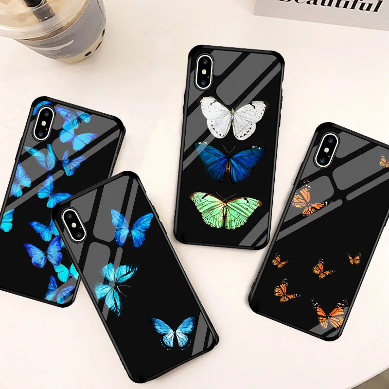 Глянцевый силиконовый чехол для iPhone 11 Pro XS MAX 7 X XR SE 2020 6 8Plus | Мобильные телефоны и
