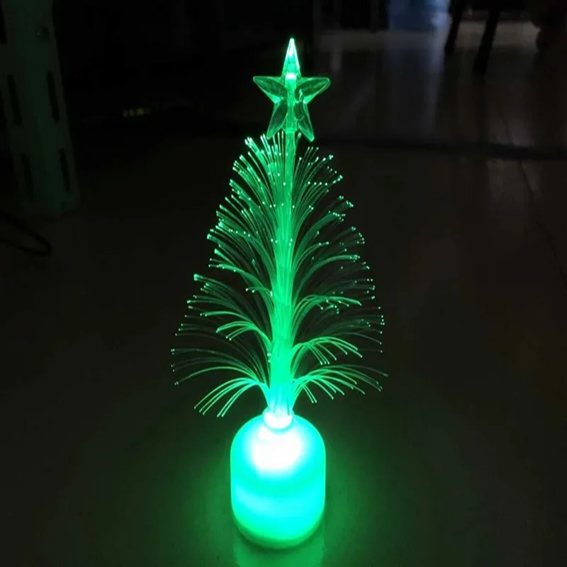 

2019 New Style Creative Colorful Light-emitting Christmas Tree Christmas Glowing Toy LED Flash guang fiber shu Supply of Goods W