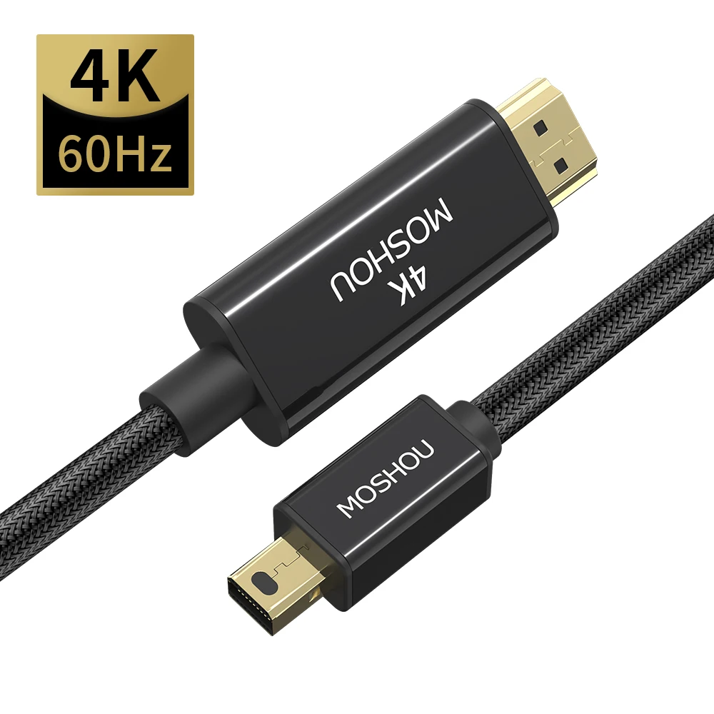 4k 60hz Amazon Cable Hdmi Micro Usb Moshou Mini DP To HDMI Cable