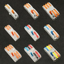 25-100 шт. провод соединительного Терминала Мини Быстрые соединители, универсальный компактный Кабельный разъем SPL-1 SPL-2 SPL-3 клеммной колодки