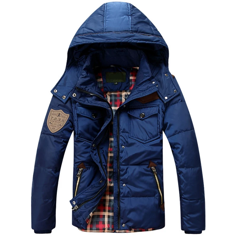 

2020 Winter Jackets For Duck Down Jacket Men Thick Short Slim Coat Casual Outwear Windproof Warm Parka Plus Size M-3XL HJ372
