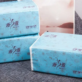 

10 Packs/260 Sheet Natural Color Paper-Drawing Napkins With Native Pure 3-layer Bamboo Pulp Face Tissue For Bath Toilet