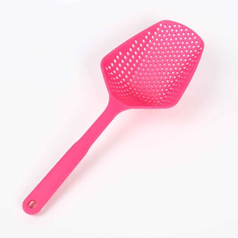 rose red Еда щелевой фильтр шпатель кухня домашняя поставка инструмент для приготовления пищи гаджет большой размер - Цвет: rose red