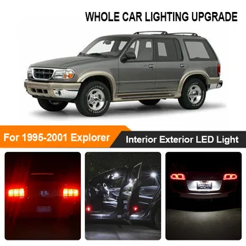

White Red Amber Car Bulbs Exterior Interior LED Light For 1995-2000 2001 Ford Explorer Reverse Brake Parking Turn Signal Lamp