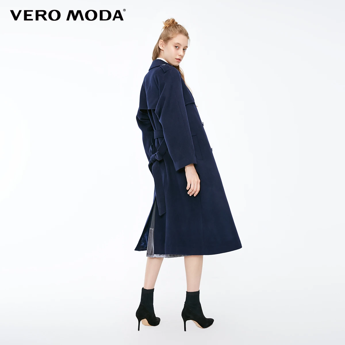 Vero Moda пальто женскоепарка женская зимняя куртка для женщин женская новая британская ветровка с рукавами реглан длинное шерстяное пальто | 318327536