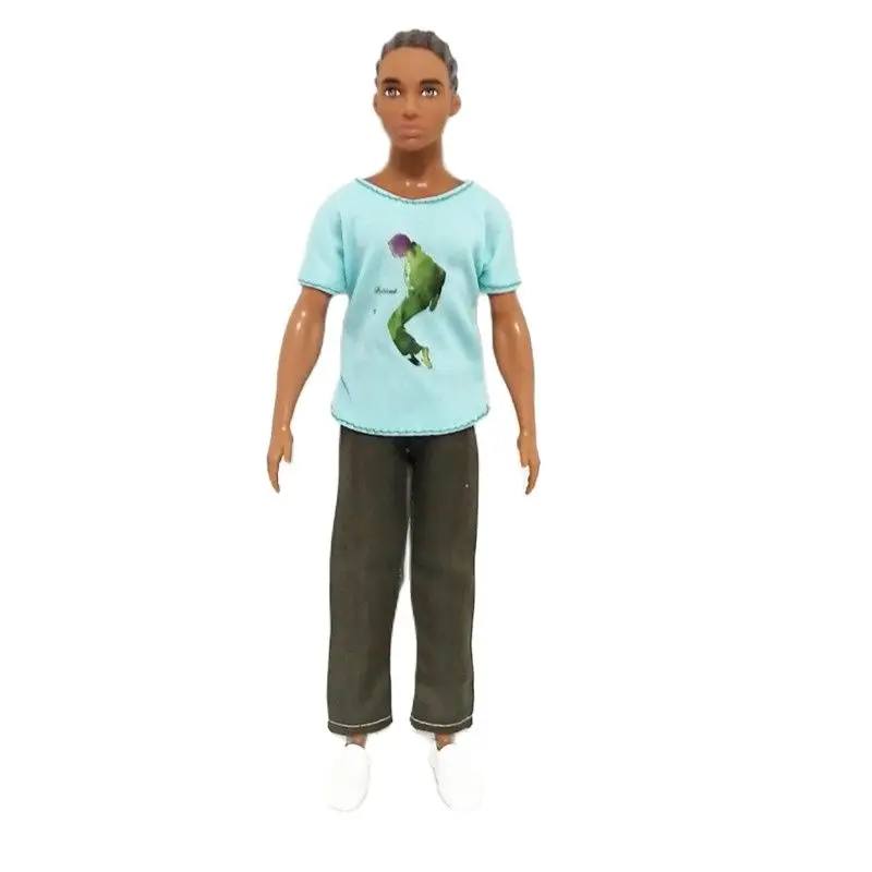 Комплект одежды Ken The Boy Friend Blue Tee для куклы Барби BJD аксессуары игрушки девочек в