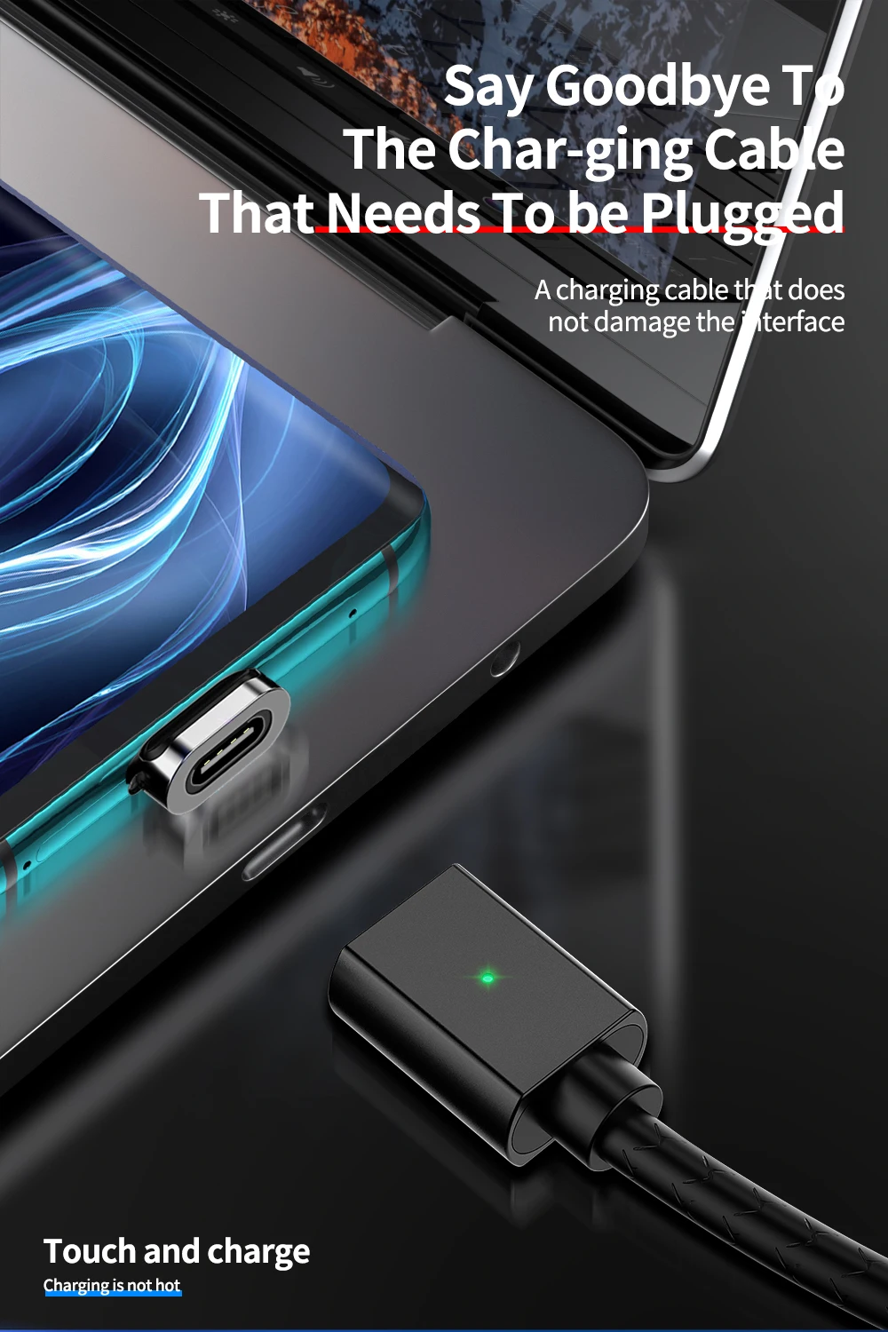 Магнитный кабель Micro USB Udyr 3A для iPhone 11, XR, samsung, S10, huawei, Xiaomi, шнур для быстрой зарядки и передачи данных, магнитный кабель type-C для телефона