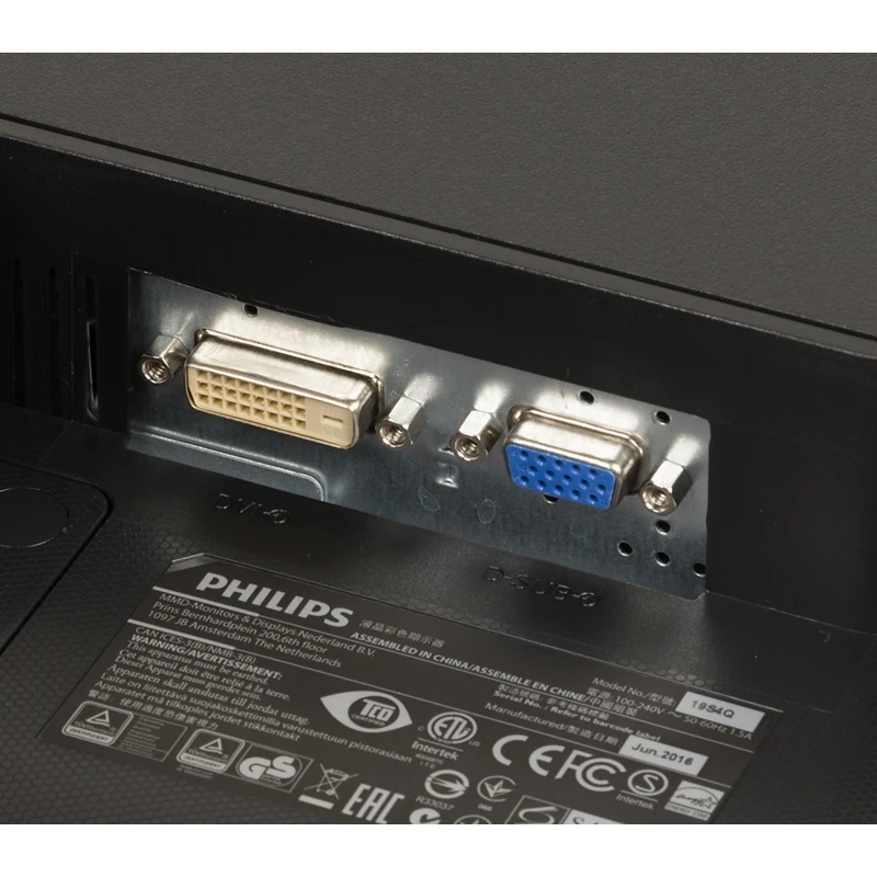 Монитор Philips 19" 19S4QAB(00/01) черный IPS LED 5:4 DVI M/M Mat 250cd