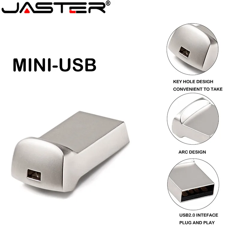 JASTER флэш-диск ультра мини USB флеш-накопитель карта памяти, Флеш накопитель 4 ГБ 16 ГБ 32 ГБ 64 ГБ 128 ГБ Флешка флеш-накопитель с веревкой