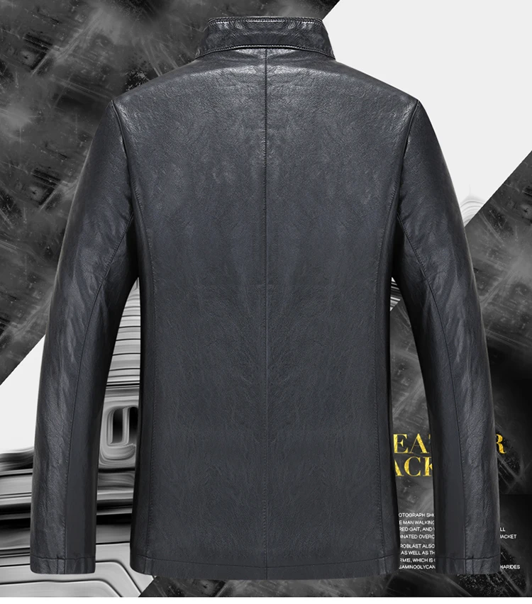 Размер 8XL 7XL 6XL 5XL брендовая куртка из искусственной кожи мужские осенние зимние повседневные мужские куртки однотонная одежда эластичная верхняя одежда для мотоциклистов