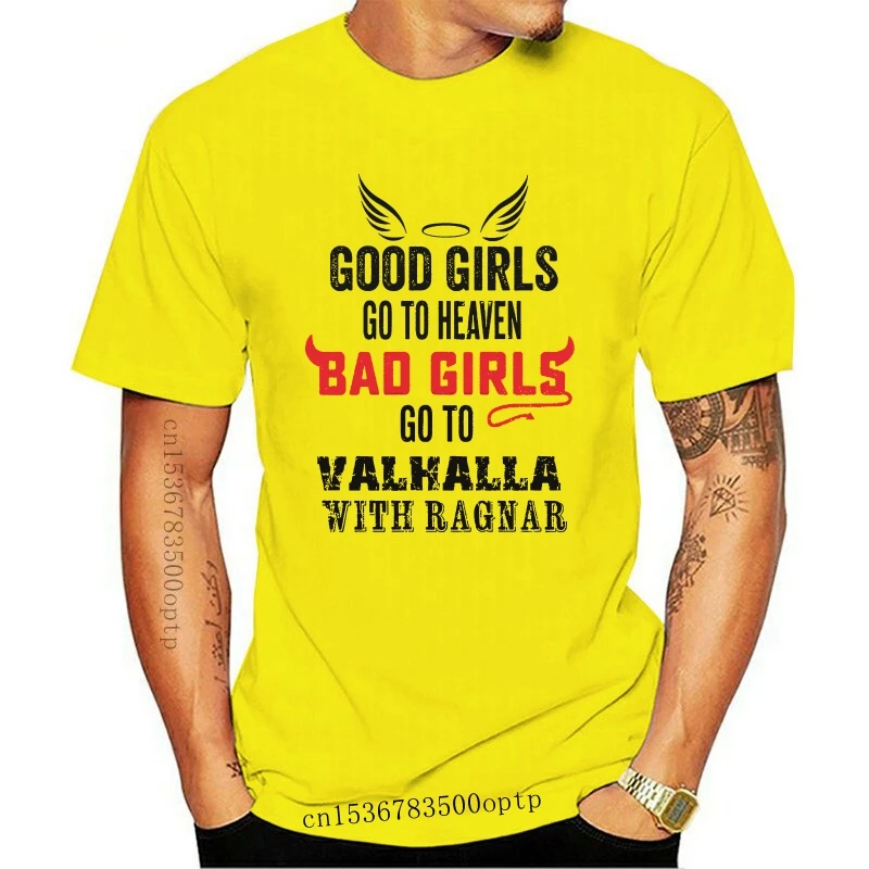 Новинка футболка с викингом Bad Girls go to Valhalla with Ragnar Funny Vikings Odin | Мужская одежда