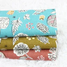 Утолщенная хлопковая ткань с рисунком цветка, птицы, ручная работа, сделай сам, Золотая посылка, сумка для одежды, хлопок, CR-282