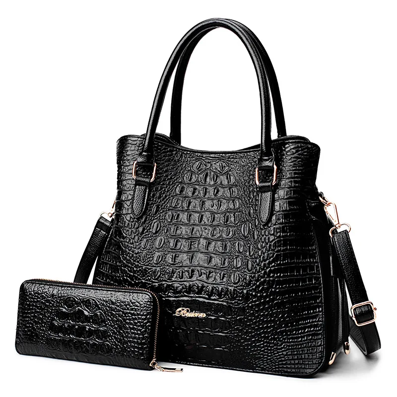 

2018 Spring New Style Europe And America WOMEN'S Fashion Handbag Crocodile Pattern Years Women's Handbag Shoulder Bag Shoulder B