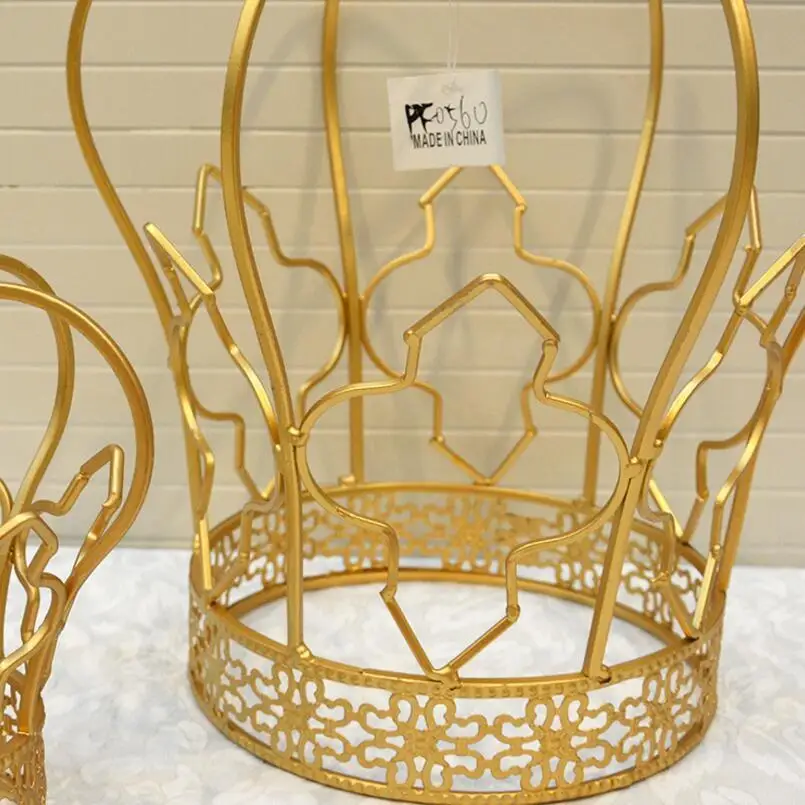 2 шт король и королева гостиной украшения Золотая Корона европейский Железный Свадебные украшения для мебели