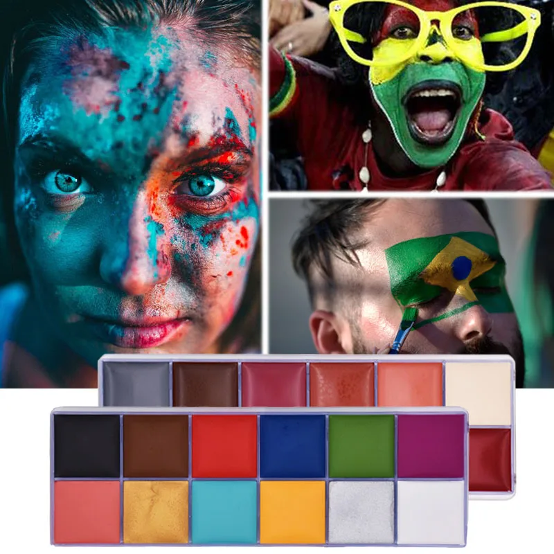 Makeup-Set Oil-Painting Tattoo Blood Special-Effects Henna Fake Body-Art Halloween Waterproof
