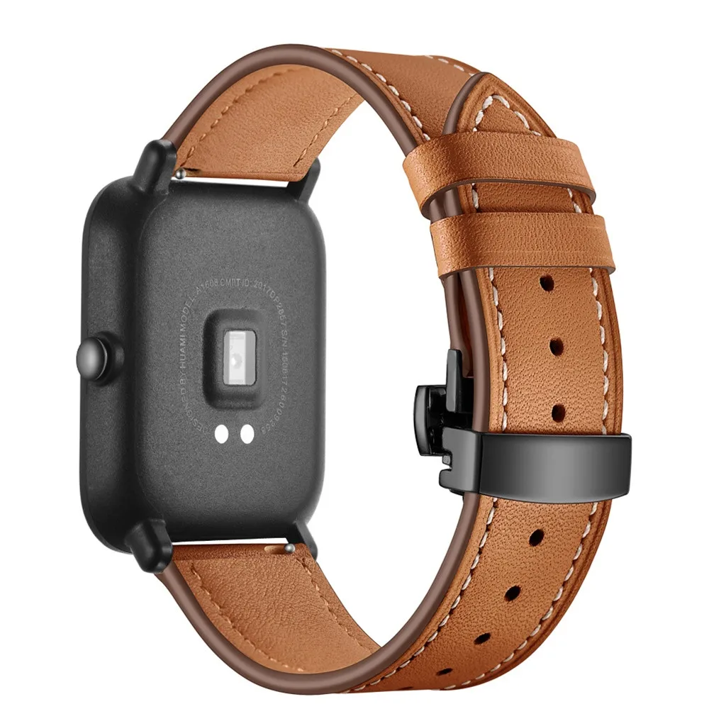 QuickRelease мягкий Премиум кожаный ремешок сменный ремешок для Huami Amazfit Bip браслет ремешок фитнес-трекер# G20