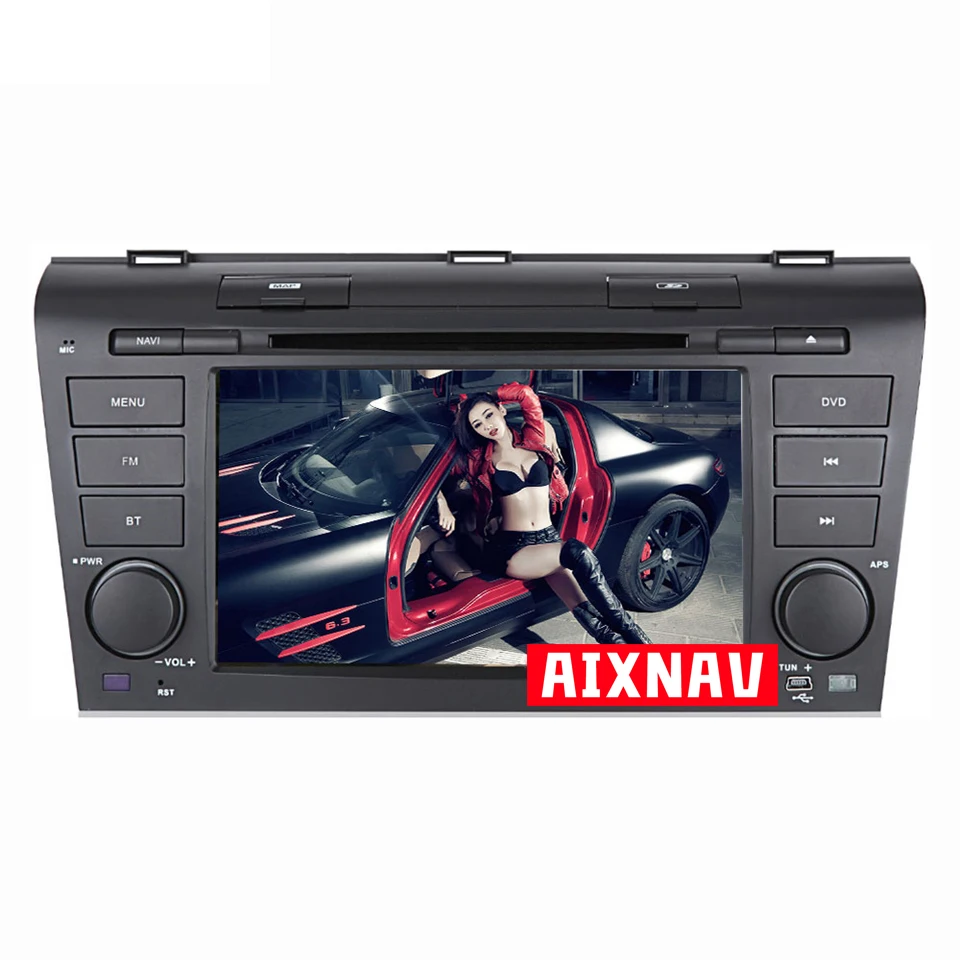 Автомагнитола на Android 7 с GPS навигацией для Mazda 3 мультимедийная система 2004 2009