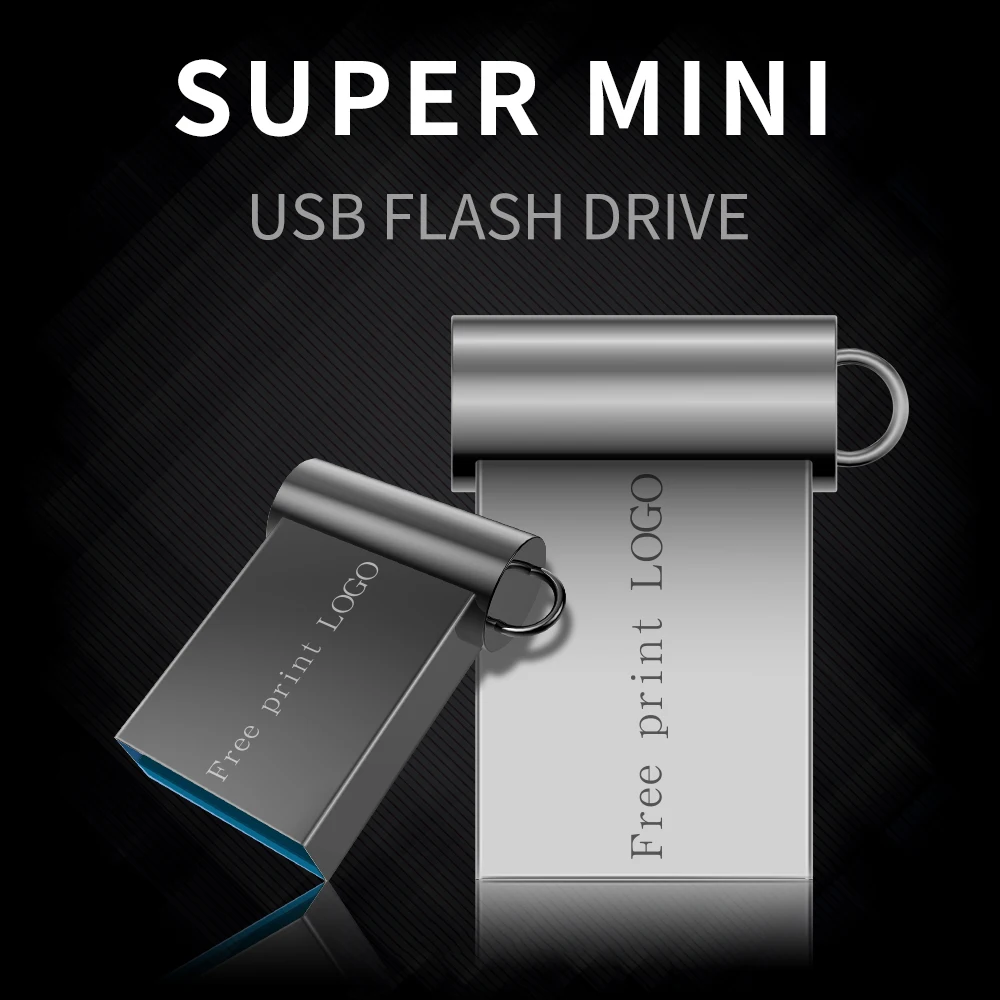 Мини металлический флеш-диск USB 2,0 32 Гб 64 ГБ флеш-накопитель 16 ГБ 8 ГБ флеш-накопитель, флеш-память 128 Гб USB накопитель печать логотипа