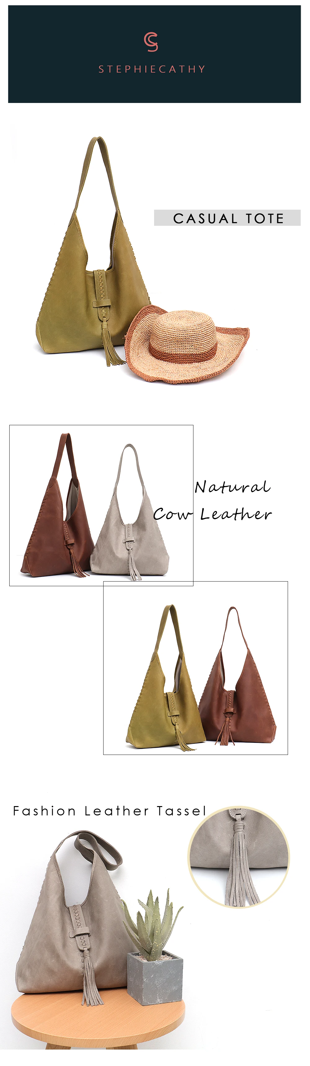SC брендовая Высококачественная сумка на плечо из коровьей кожи для женщин, модная дизайнерская женская большая сумка-хобо из натуральной кожи, женские сумки