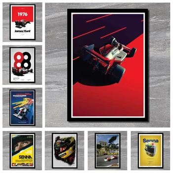 

Perfect JL Poster And Prints Hot Ayrton Senna F1 Formula World Champion Classic Movie Poster Wall Stickers
