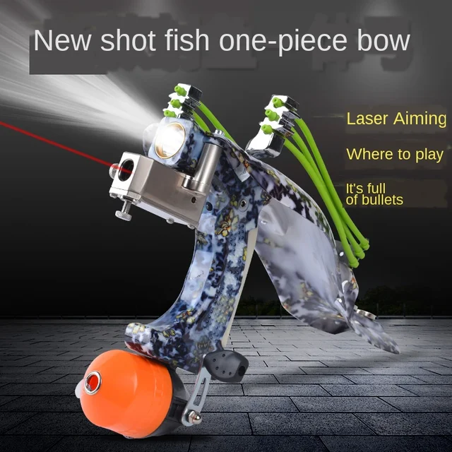  US $57.14 Powerful Slingshot Fishing Hunting Fish Shooting Arrow Catapult Outdoor Launcher Outdoor